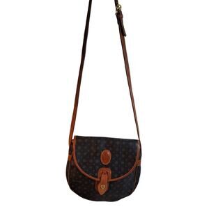 Vintage Pollini Luxury Italian Made Leather Shoulder Bag Handbag Crossbody Black